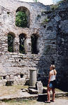 Brittany Wolanin marvels at a 6th Century basilica.