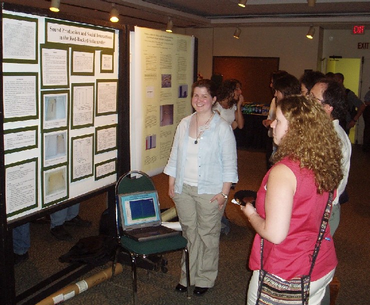 Tammy Kenny presents at a research conference.