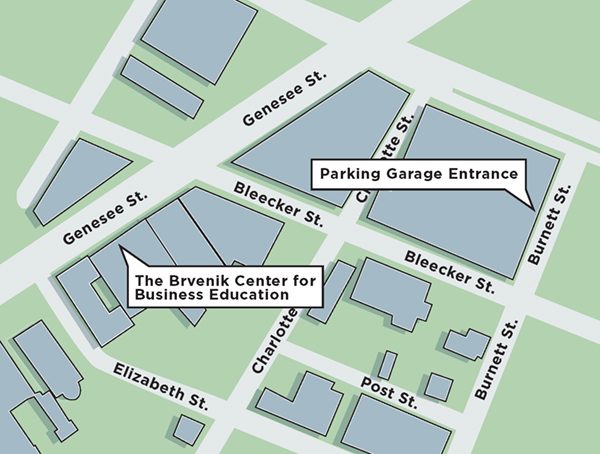 Brvenik Center parking map
