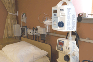 Nursing lab patient bed