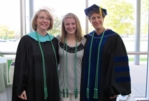Photo of Natalee Stiles and Dr. Burnett-Wolle inducted into Alpha Eta, click to see larger version