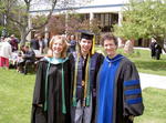 Class of 2009 Salutatorian - Asst. Prof. Kirstin Impicciatore, Jessica Leclerc, Asst. Prof. Sarah Burnett-Wolle