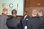 Deputy Director of the U.S. Secret Service Keith L. Prewitt greets ECI students