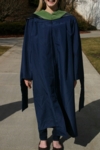 Modeling New Master's Degree Robe