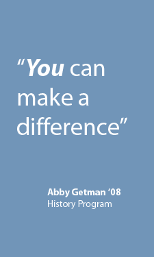 You can make a difference