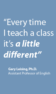 Every time I teach a class it's a little different