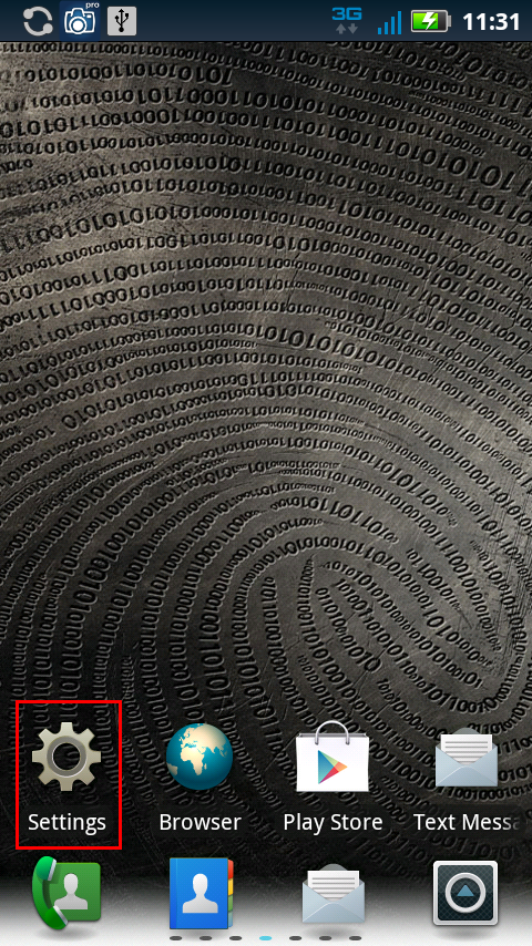 Android Home Screen Settings