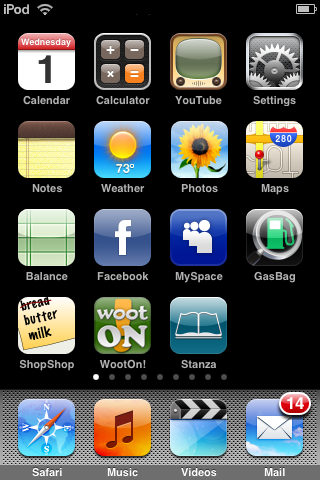 iPod Home Screen