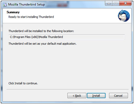 Thunderbird Installer Image3