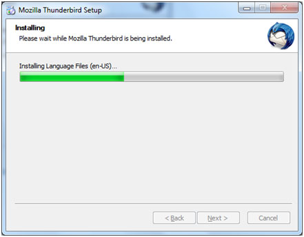 Thunderbird Installing
