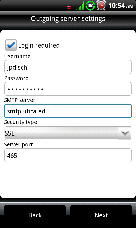 Droid SMTP
