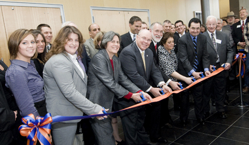 Dedication ceremony for the Economic Crime and Justice Studies building