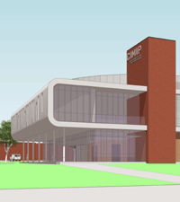 CIMIP at UC - Center For Economic Crime and Justice Studies - Architectural rendering (detail)