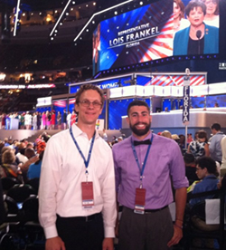 Professor Perry and Paul Joyce at the DNC