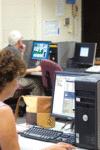 Working in one of UC's computer labs