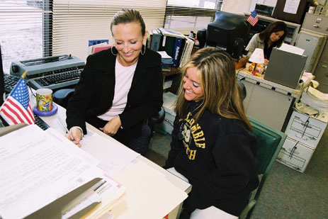 Sue Alberico and Student