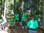 Young Scholars doing a ropes course 