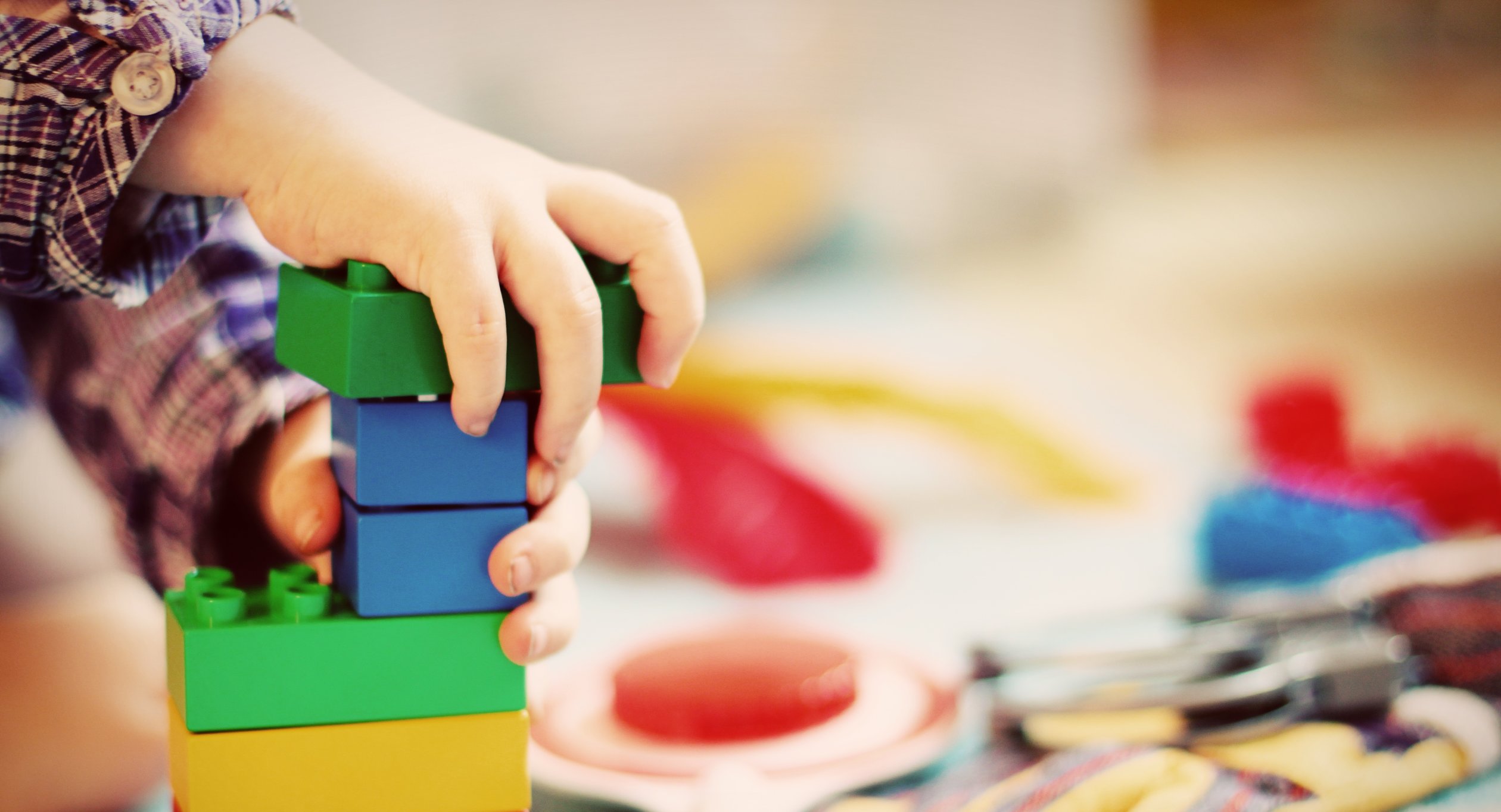 Child playing with blocks generic