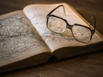 Book Map Glasses History generic