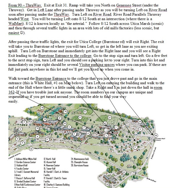 Map to Gordon Science Center