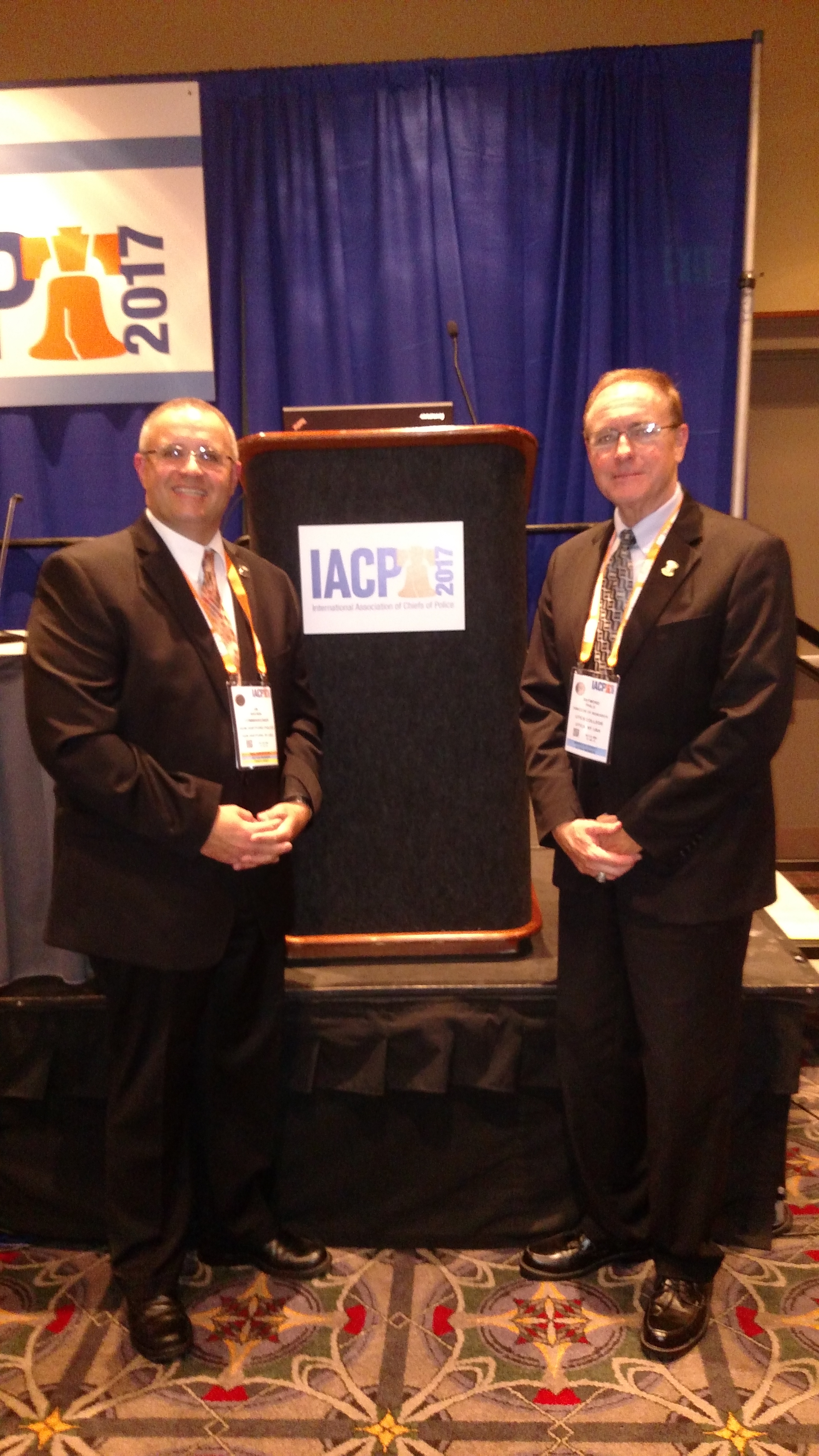 Dr. Brown and Professor Philo at the IACP Conference, October 2017