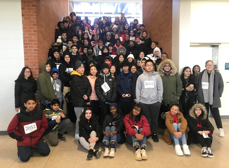 Young Scholars students are ready for the Heart Run & Walk at Utica College