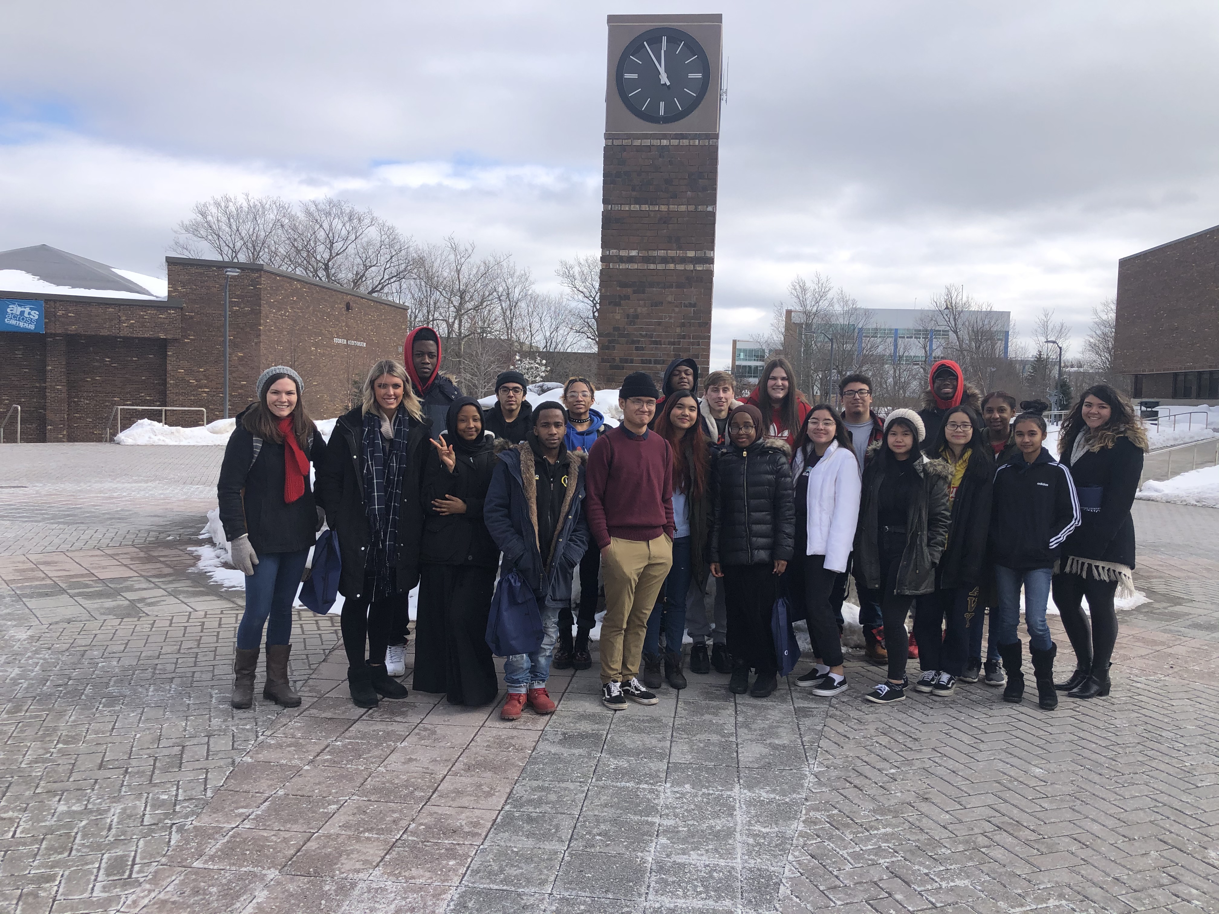 Young Scholars from Proctor High School tour Onondaga Community College