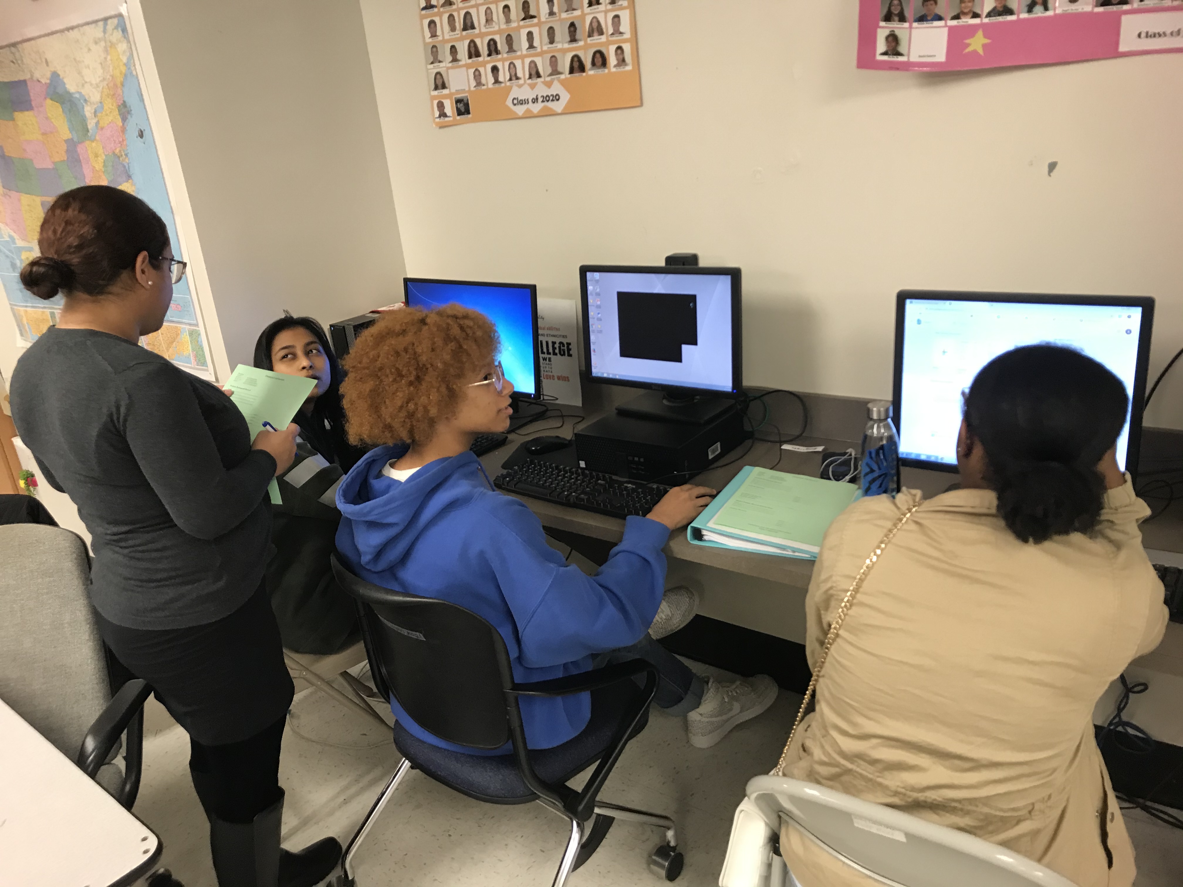On Point For College visited our Young Scholars at Proctor to help them with financial aid applications