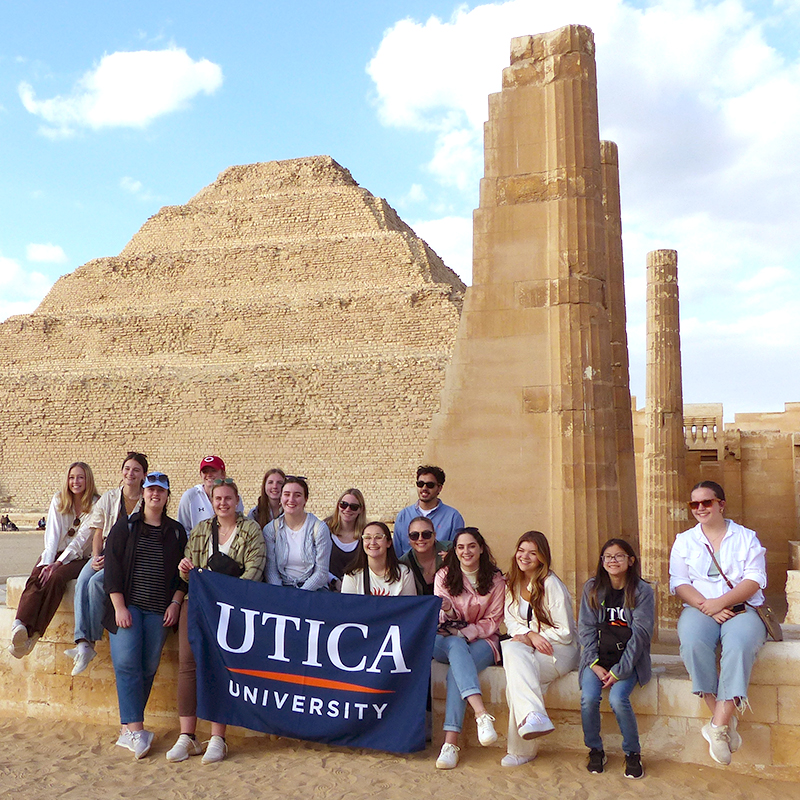 Utica University Students at Saqqara, Egypt
