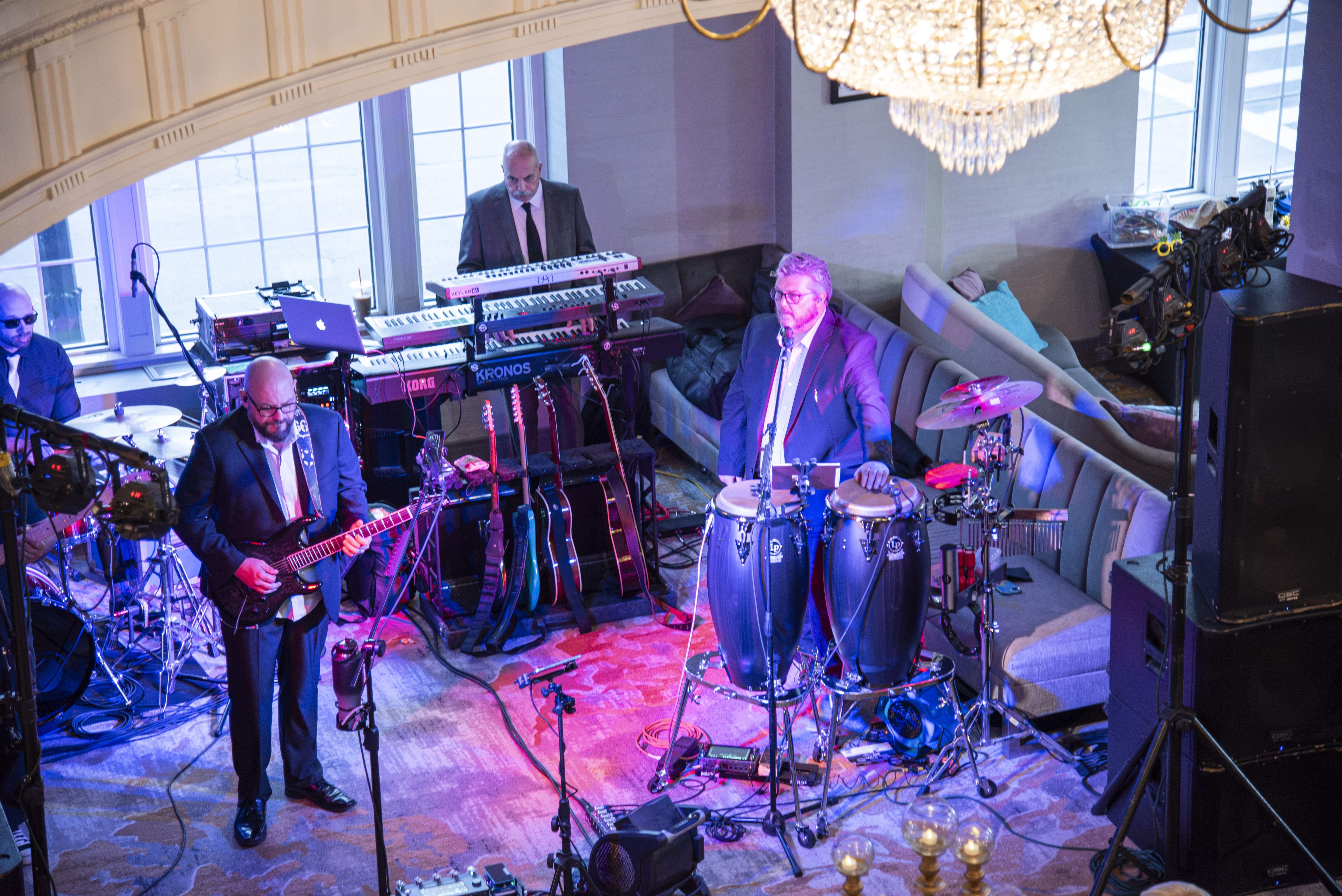 Musicians perform at the Community Dinner.