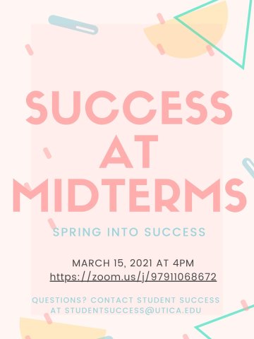 Success at Midterms Poster 2021