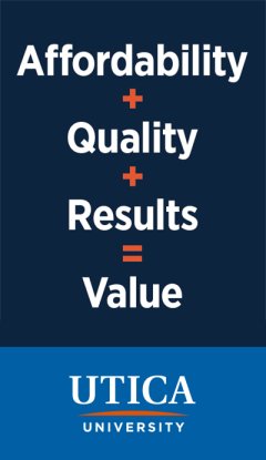 Affordability plus Quality plus Results equals Value