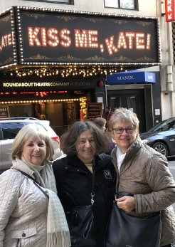 Modern English: (left to right) Judy Synkowski ’72, Martha Hanson‘72, and Linda Griffin ’72 in 2019. 