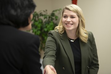 Young Professional Shaking Hands