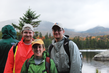 Geoscience Students in front of water