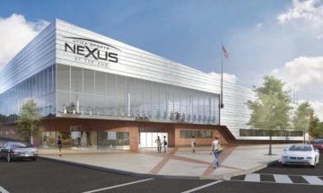 Rendering of the Nexus Center in Utica.
