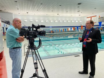 Paul MacArthur interviewed by the Utica College pool.
