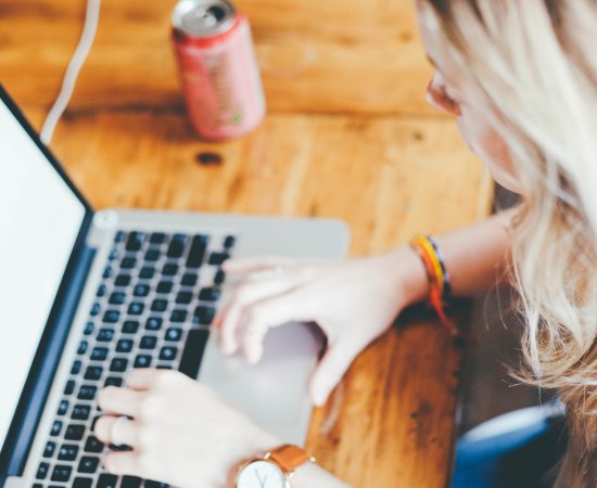Student at computer generic
