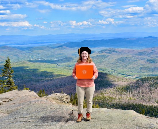 Ann Ciancia with her SU degree.
