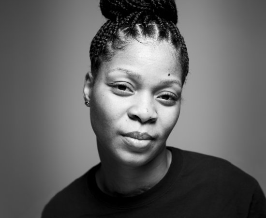 Black and White Portrait of Kimberly Morton