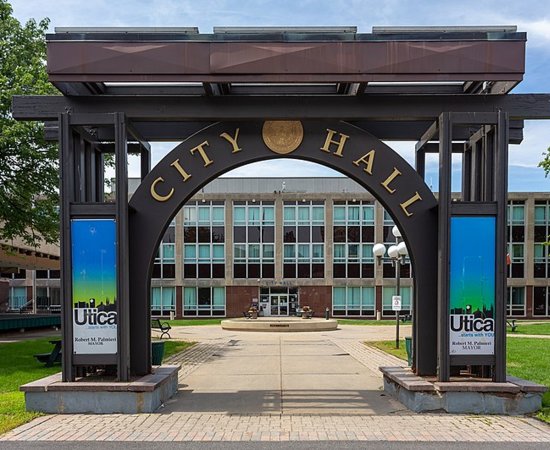 Exterior of Utica City Hall