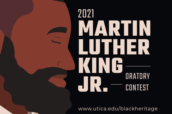 Illustrated graphic for MLK 2021 Oratory contest.