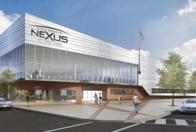Rendering of the Nexus Center in Utica.
