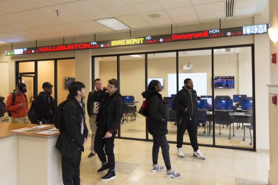 Business stock Ticker at Downtown Center