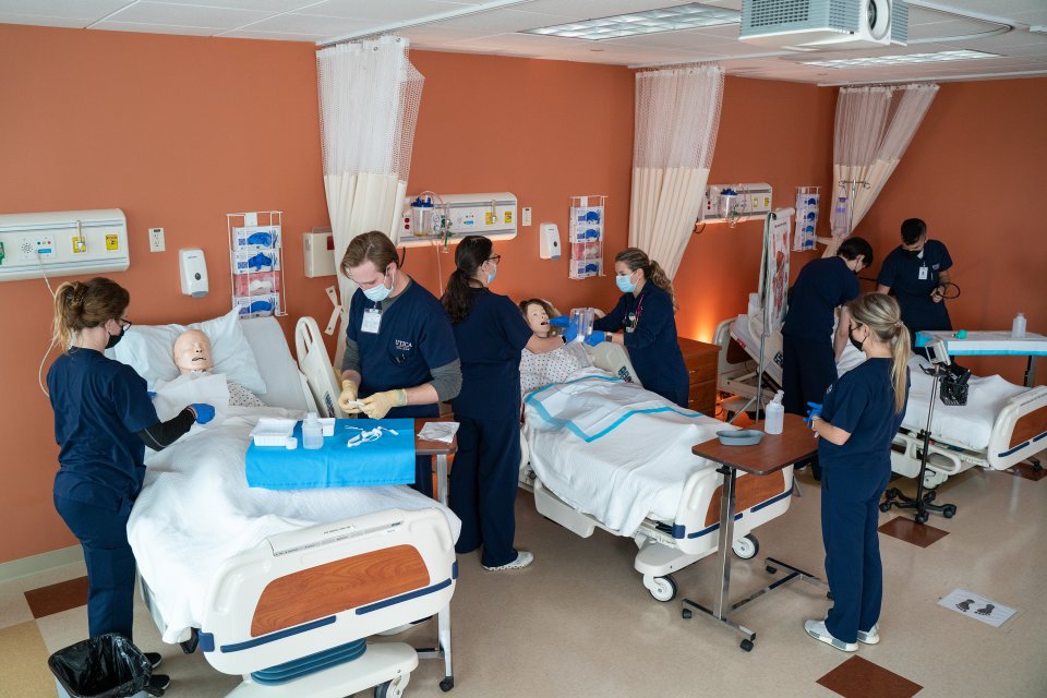 Florida Nursing Students at work.